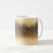 Gold Sparkle Glitzer Kaffeetasse (VorderseiteRechts)