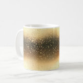 Gold Sparkle Glitzer Kaffeetasse (Vorderseite Links)
