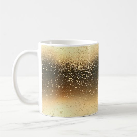 Gold Sparkle Glitzer Kaffeetasse (Links)