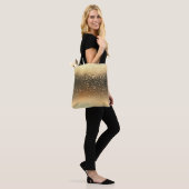 Gold Sparkle Glitzer Tasche (Am Model)