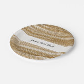 Gold Sparkle Glitzer & White Chic Party Teller (Schrägansicht)