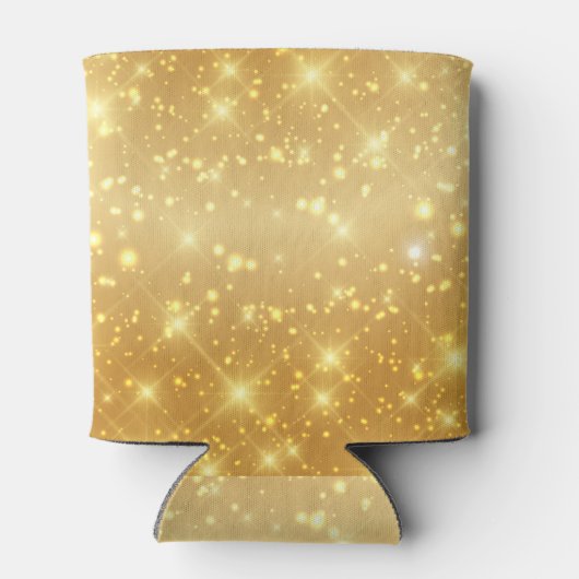 Gold Sparkle Graduation Party Personalisiert 2025 Dosenkühler (Rückseite)