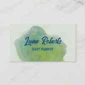 Gold Sparkle Green Alcohol Tinte Business Card Visitenkarte (Vorderseite)