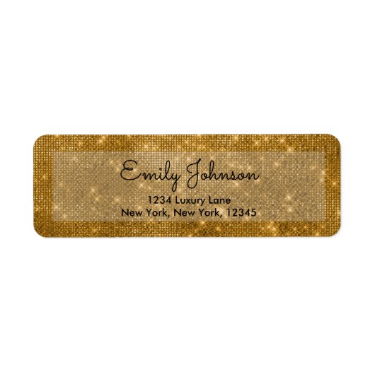 Gold Sparkle Hochzeit, Jahrestag oder Geburtstag (Vorne)