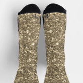 Gold Sparkle Imitate Glitzer Socken (Oben)