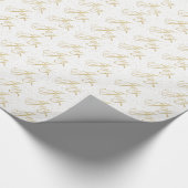 Gold Sparkle Joy Weihnachtsgeschenk Wrap Geschenkpapier (Ecke)