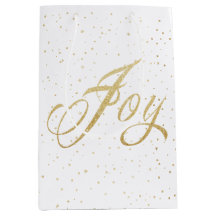 Gold Sparkle Joy Weihnachtsgeschenktasche