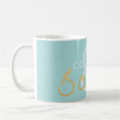 Gold Sparkle Kaffee und Bücher Tasse (Links)