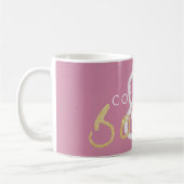 Gold Sparkle Kaffee und Bücher Tasse (Links)