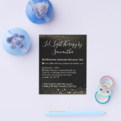 Gold Sparkle Led Light Therapy Aftercare Budget Flyer (Einzeln)