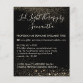Gold Sparkle Led Light Therapy Aftercare Budget Flyer (Vorne)