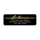 Gold Sparkle Look Bokeh glauben Weihnachten (Vorne)