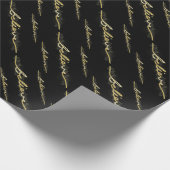 Gold Sparkle Look Bokeh glauben Weihnachten Geschenkpapier (Ecke)