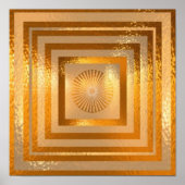 GOLD Sparkle Mandala Poster (Vorne)