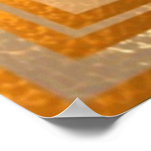 GOLD Sparkle Mandala Poster (Ecke)