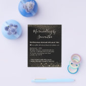 Gold Sparkle Microneedle Nachsorgegeld Flyer (Einzeln)