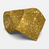 Gold Sparkle Neck Tie Krawatte (Gerollt)