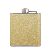 Gold-Sparkle-Regeln werden als gebrochene Flaschen Flachmann (Rückseite)