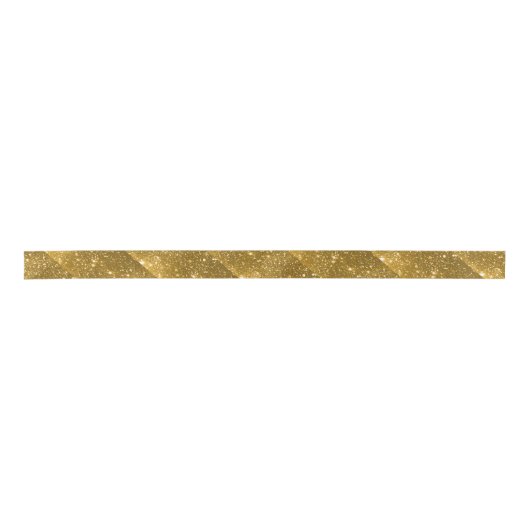 Gold Sparkle Ribbon Satinband (Vorderseite)