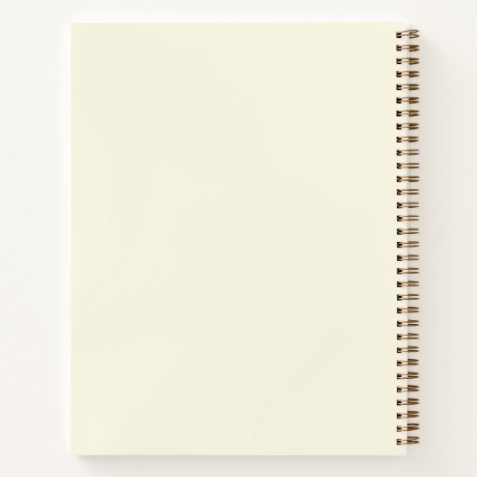 Gold Sparkle Spiral Notebook Notizblock (Rückseite)