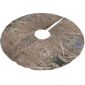 Gold Sparkle Star Polyester Weihnachtsbaumdecke (Schrägansicht)