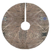 Gold Sparkle Star Polyester Weihnachtsbaumdecke (Vorderseite)