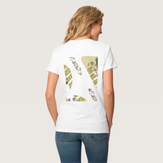 Gold Sparkle T-Shirt (Rückseite Vollansicht)