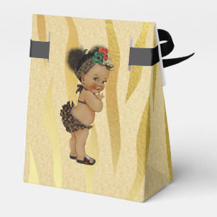 Gold Sparkle Zebra Print Fevor Box Geschenkschachtel