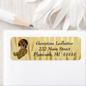 Gold Sparkle Zebra Print mit Schlafbaby (Insitu)