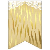 Gold Sparkle Zebra Print Polka Dot Banner Flags (Zweite Fahne)