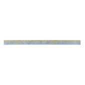 Gold Sparkler Serenity Blue Ribbon Satinband (Vorderseite)