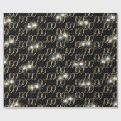 Gold Sparkler zum 100. Geburtstag Geschenkpapier (Flach)