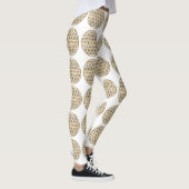 Gold-Sparkling-Blume Leggings (Rechts)