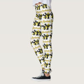 GOLD SPARKLING CHEERLEADER MEGAPHONE LEGGINGS (Links)