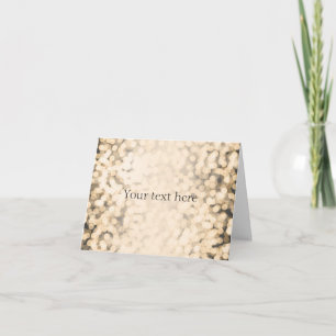 Gold Sparkling Glam JEDE TEXT Geburtstagskarte Karte