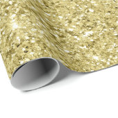 Gold Sparkling Glitzer Geschenkpapier (Rolleneckpunkt)