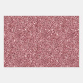 Gold Sparkling Glitzer Geschenkpapier Set (Vorderseite 3)