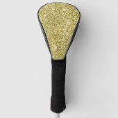 Gold Sparkling Glitzer Golf Headcover (Vorderseite)