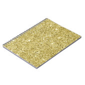 Gold Sparkling Glitzer Notizblock (Linke Seite)