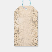 Gold Sparkling Lights Glamour Party Geschenkmarke Geschenkanhänger (Rückseite)