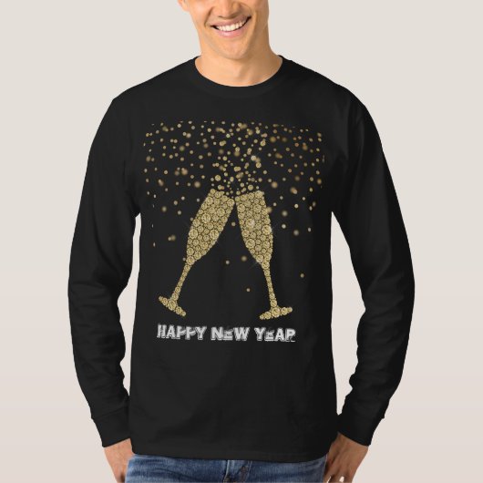 Gold Sparkone Champagne T-Shirt (Vorderseite)
