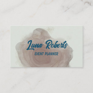 Gold Sparkor Alkohol Tinte Business Card Visitenkarte