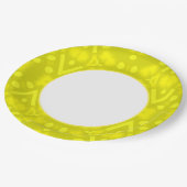 Gold Spaß Pappteller (Schrägansicht)