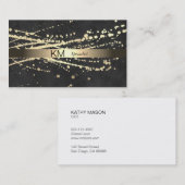 Gold Spatter Lux Führungskraft Visitenkarte (Vorne/Hinten)