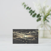 Gold Spatter Lux Führungskraft Visitenkarte (Stehend Vorderseite)