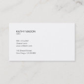 Gold Spatter Lux Führungskraft Visitenkarte (Rückseite)