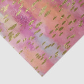 Gold-Speck mit rosafarbenem Dekopapier Seidenpapier (Ausschnitt)