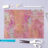 Gold-Speck mit rosafarbenem Dekopapier Seidenpapier (Handwerk)