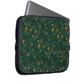 Gold Speckled Green Electronics Bag Laptopschutzhülle (Vorne Rechts)