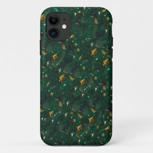 Gold-Speckled Green-Mate-Fall iPhone 11 Hülle